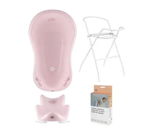 Hylat Baby Babybadewanne – 4-teiliges SET in Rosa von Hylat Baby