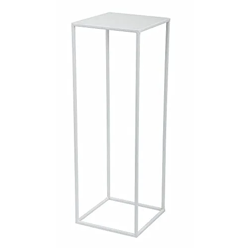 HowHomely Blumenständer Metall Weiß 70 cm Hoch in weiß von HowHomely