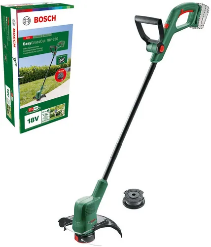 Bosch Home & Garden Akku-Rasentrimmer Easy GrassCut 18 V-230 Solo, 23 cm Arbeitsbreite Faden, inkl. Ersatzfadenspule, ohne Akku und Ladegerät