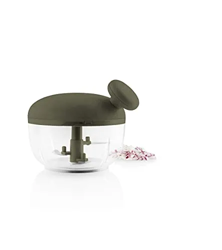 EVA SOLO Mini-Zerkleinerer Green Tool - Universalzerkleinerer mit schickem Design und Zugschnur, der effektiv hackt, mixt und schlägt.