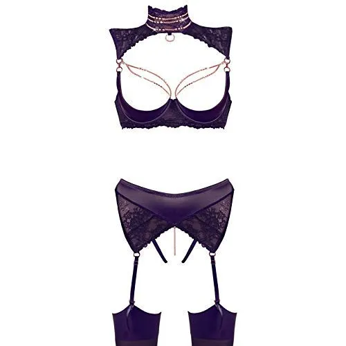 Abierta Fina Hebe Set Hebe Set Schwarz 85C/XL