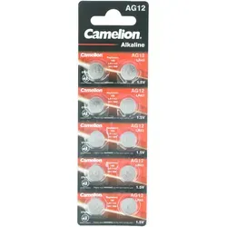 AccuCell LR43, SR43W, VA12GA, 186, 84, LR1142 10er Set LR43 Knopfzelle 386