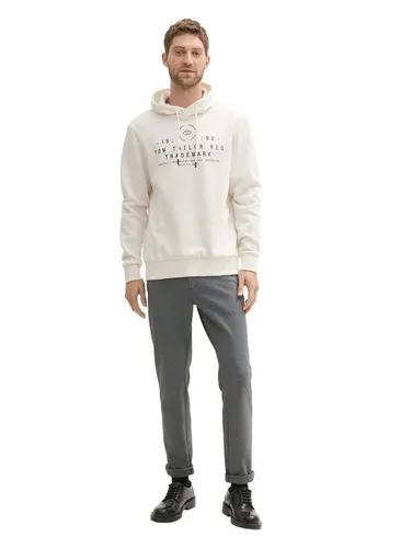 TOM TAILOR Kapuzensweatshirt mit Logo-Frontprint - Sweatshirts mit großem Logo-Frontprint, atmungsaktiv und pflegeleicht, ideal für einen lässigen Look.