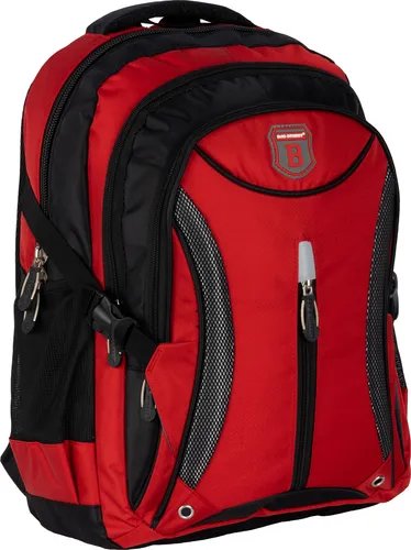 Bag Street Sport Rucksack für Damen und Herren – Rot - Vielseitiger Schulrucksack mit 35 Litern Volumen, wasserabweisend und ideal für Schule, Freizeit und Sport. Maximale Tragekomfort durch gepolsterte Schulterriemen und Rückenteil.