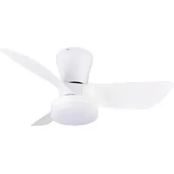 Reality Leuchten LED Deckenleuchte RANDERS mit Ventilator in weiß von Reality Leuchten