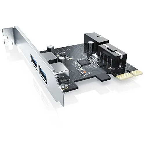 CSL - USB 3.2 Gen1 PCI Express Card PCIe Controller - 2X Externe Ports 1 x intern Controller Header - Schnittstellenkarte USB 3.0 Super Speed