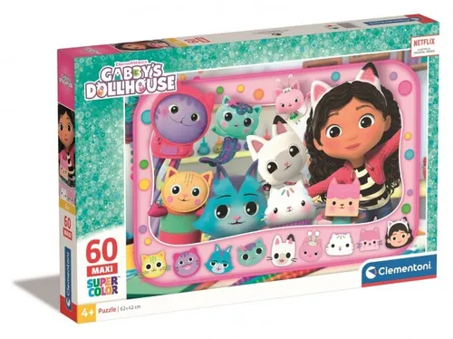 Puzzle 60 Maxi Super Colour Gabbys Puppenhaus 26598