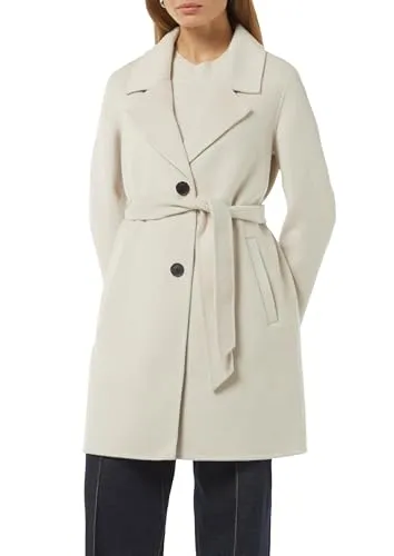 Comma Weicher Blazer-Mantel im Relaxed Fit mit Gürtel und Logo-Detail