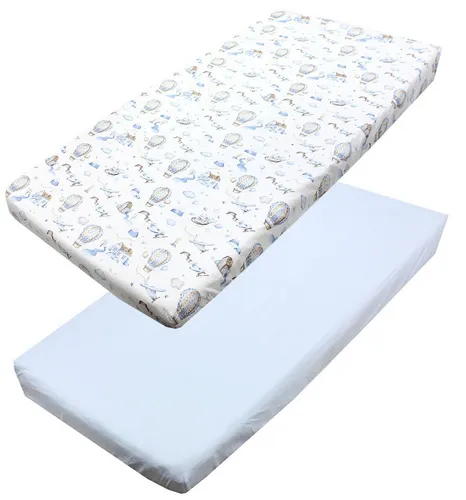 TupTam Spannbettlaken Baby Spannbettlaken Spannbetttuch für Babybett Kinderbett 2er Pack