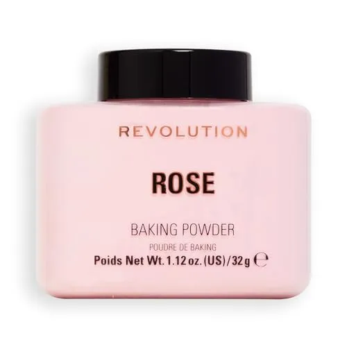Produktbild Revolution Beauty London, Loose Baking Powder, Prolongs Makeup Wear, Brightening Setting Powder, For All Skin Tones, Rose, 32g