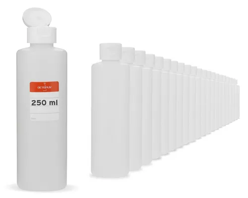 250x Leere 250ml Plastikflaschen - Vorratsflaschen für vielseitige Anwendungen - Praktische 250ml Spritzflaschen aus HDPE, ideal für Aufbewahrung und Dosierung in Küche oder Hobby. Robuste und vielseitige Lösung für alle Ihre Bedürfnisse.