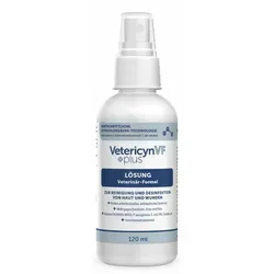 Vetericyn VF plus Lösung 120 ml für Hunde und Katzen - Haut- & Fellpflege: Effektive Wunddesinfektion und -reinigung für schnelle Heilung und Schutz bei Verletzungen.
