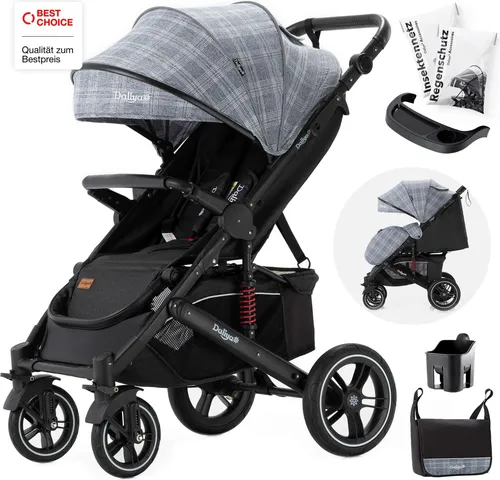 Daliya® Kinder-Buggy RAPIDY XXL Set, kompakt & vielseitig von Daliya