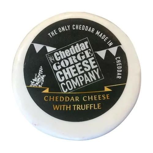 The Cheddar Gorge Cheese Company | Original Cheddar Hartkäse mit Sommertrüffel | traditioneller Cheddar aus England | Käse aus Rohmilch | 1 Stück | 200 g