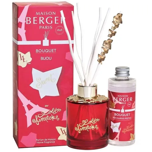 MAISON BERGER Duftspender Lolita Lempicka 100 ml – Eleganter Lufterfrischer mit goldenen Efeublättern - Stilvoller Duftspender für Ihr Zuhause: Der Lolita Lempicka Diffusor sorgt für eine anhaltende, dezente Raumbeduftung und verleiht jedem Raum eine elegante Note. Perfektes Geschenk für jeden Anlass.