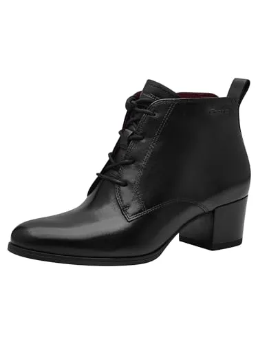 Tamaris Stiefelette schwarz 36 EU - Wanderschuhe in Größe 36 EU, aus hochwertigem Leder mit 3.5 cm Absatzhöhe, ideal für stilvolle Outdoor-Aktivitäten und bequemen Tragekomfort.