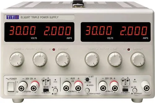 Aim TTi EL302RD Labornetzgerät - 2-Kanal Labornetzgerät mit einstellbarer Spannung von 0 bis 30V und 0 bis 2A, ideal für präzise Tests und Experimente in Laboren oder Werkstätten.