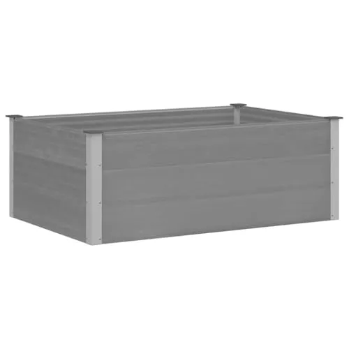 vidaXL Garten Hochbeet Pflanzkasten 150x100x54cm - Pflanzenkübel aus witterungsbeständigem WPC, ideal für Blumen und Kräuter, bringt Eleganz in Ihren Garten und ist einfach zusammenzubauen.
