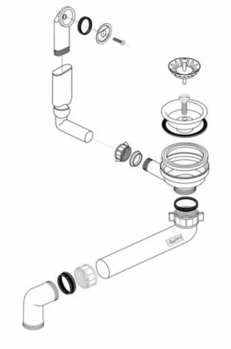 Blanco Ablaufgarnitur 3,5'' Sieb LAGO,NOVA 45 S/5 S