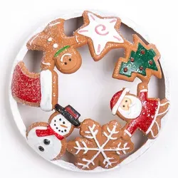 Christmas Cookies Candle-Lid in orange von Candle Dream