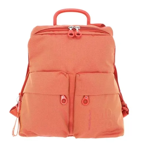 Mandarina Duck Damen MD20 Backpack, marmorade - Tagesrucksäcke - Leichter und vielseitiger Rucksack mit schimmerndem Effekt, verstellbarem Schultergurt und sicheren Reißverschlusstaschen für optimale Organisation.