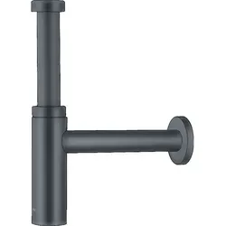 hansgrohe Flowstar S Premiumsiphon, Montagezubehör in brushed black chrome - Sanitärinstallation mit Tauchrohr 14 cm für eine einfache Montage und elegantes Design in brushed black chrome.