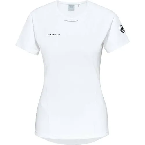 Mammut Aenergy FL T-Shirt Women White (L) - Technisches T-Shirt für Damen, ideal für Trailrunning und Bergsteigen. Extrem leicht, atmungsaktiv und schnelltrocknend mit geruchshemmender HeiQ Fresh Technologie.