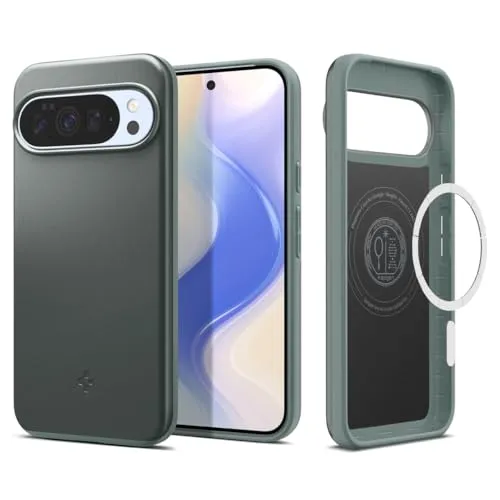 Spigen Thin Fit MagFit Hülle für Google Pixel 10 Pro XL, Kompatibel Mit Pixelsnap und MagSafe [2025 Neue Funktion] [Made for Google] -Sage Green