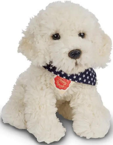 Teddy Hermann Kuscheltier Labradoodle sitzend - 30 cm, umweltfreundlich aus recyceltem Material, perfekt zum Kuscheln und Spielen