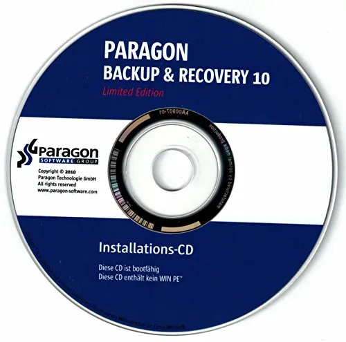 Paragon Backup & Recovery 10 Limited #CD