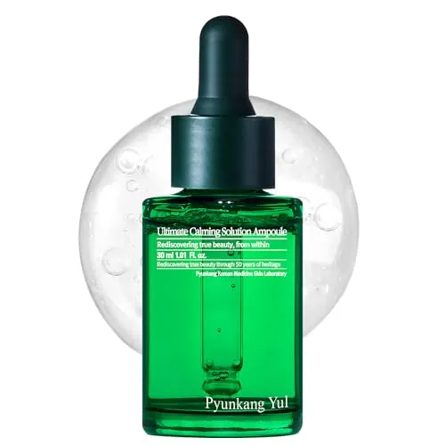 [PKY] Pyunkang Yul Ultimative Beruhigungslösung Ampulle für empfindliche Haut mit patentierten Inhaltsstoffen, Serum beruhigt intensiv Rötungen mit Cica & Teebaum, koreanische Hautpflege 30ml