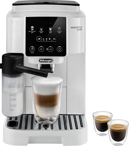 De'Longhi Magnifica Start ECAM220.61.W - Volautomatische Espressomaschine - Kaffeevollautomat mit intuitivem Bedienfeld und integriertem Milchaufschäumer für perfekten Kaffeegenuss zu Hause.