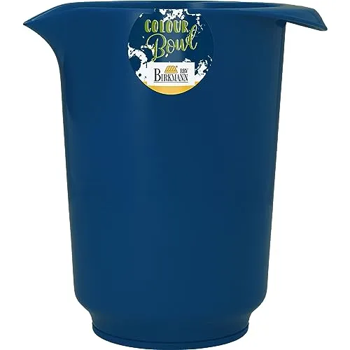Birkmann, Colour Bowls, Rührbecher, 1,5 Liter, Schüssel aus Melamin, kratzfest, standfest, nachhaltig, dunkelblau, 709072