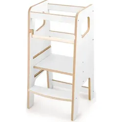 Obubu Montessori Lernturm - Klappbarer Hochstuhl für Kinder ab 1 Jahr - Trittschemel für Baby- & Kleinkinderzimmer, fördert Kreativität und Aktivität im Geiste der Montessori-Pädagogik mit höhenverstellbaren Stufen für maximale Sicherheit.