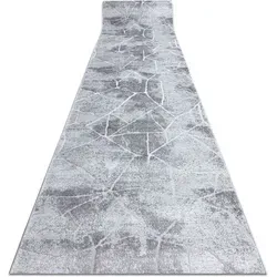 Rugsx - Läufer Strukturell Mefe 2783 Marmor Zwei Ebenen Aus Vlies Grau 80 Cm Grey 80x120 Cm