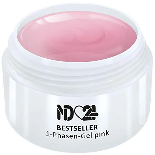 1-Phasen-Gel Pink Mittelviskos - 3in1 Easy Allround Uv Nagelgel - Made in Germany (5ml)