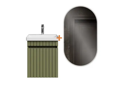 Planetmöbel Cosmia Badmöbel Set Mint Grün von Planetmöbel