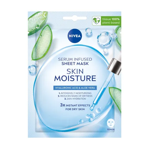 NIVEA SKIN MOISTURE Mouth Mask with Moisture Serum Quiet Shade Clematis Blue
