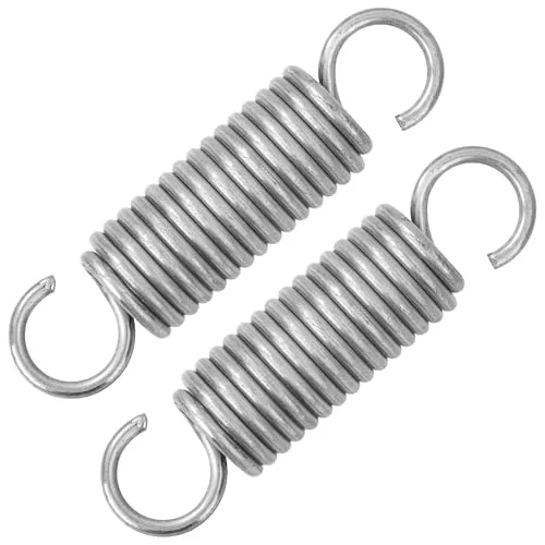 GUNGY Zugfedern mit Haken Edelstahl Zugfeder Spannfeder 70mm Außendurchmesser 18mm Drahtdurchmesser 2,9mm Maximale Zugkraft 24,1kg 2,9x18x70mm 2 Stück