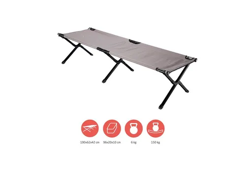 Grand Canyon Unisex – Erwachsene Topaz Camping Bett, Falcon, M - Camping-Möbel: Robust und komfortabel mit einer Tragfähigkeit von bis zu 150 kg. Ideal für entspanntes Schlafen beim Camping, leicht zu transportieren und platzsparend verstaubar.