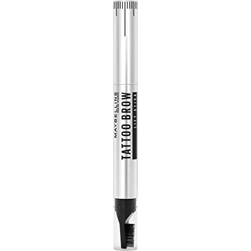 Maybelline New York Tattoo Brow Lift 2-in-1 Augenbrauenstift, 00 Clear - Getönter Augenbrauenstift mit 2-in-1 Funktion zum Auffüllen und Liften, für bis zu 24 Stunden perfekt gestylte Augenbrauen. Ideal für einen ausdrucksstarken Look.