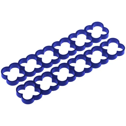 Alphacool Eiskamm Alu X24 - 4mm - 2 Stück blau