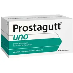 Prostagutt uno Kapseln 120 Stück - Arzneimittel zur Unterstützung der Prostatafunktion, versandkostenfrei und von Dr. Willmar Schwabe GmbH & Co. KG