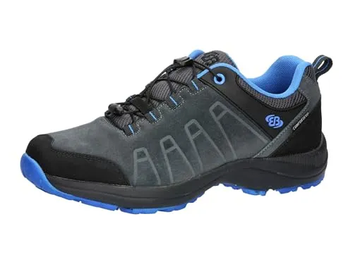 Brütting Herren Mount Harvard Low Trekkingsschuhe - Anthrazit/Blau, 41 EU - Wanderschuhe mit atmungsaktivem Textilfutter für optimalen Komfort und Unterstützung bei Outdoor-Aktivitäten.