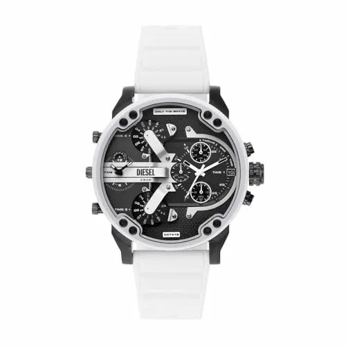Diesel Herrenuhr Mr. Daddy 2.0 3-Zeiger-Werk Edelstahl anthrazit, DZ7478