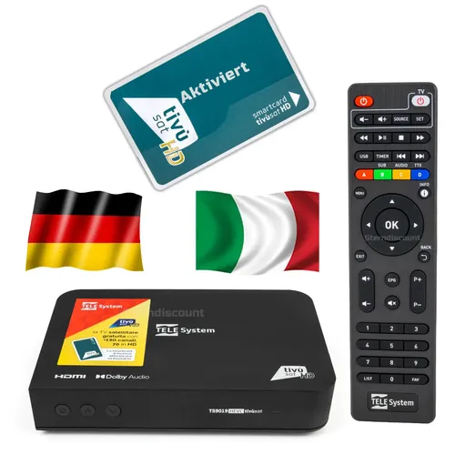 Tivùsat HD-SAT-Receiver TFK-S2000 mit Tivusat Karte