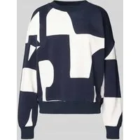 Modisches Sweatshirt TOM TAILOR DENIM für Damen, Gr. XL - Stylisches Damen-Sweatshirt von TOM TAILOR DENIM mit modernem All-Over Print. Die taillenbedeckende, lockere Passform und die weiche Baumwolle sorgen für höchsten Tragekomfort.