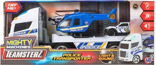 Teamsterz Polizei Transportfahrzeug mit Licht und Sound - Spielset