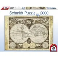 Schmidt Spiele 58178 - Historische Weltkarte, 2000 Teile Puzzle, detailreiche Darstellung für anspruchsvolle Puzzleliebhaber