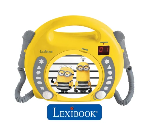 Lexibook RCDK100DES CD-Player mit 2 Mikrofonen